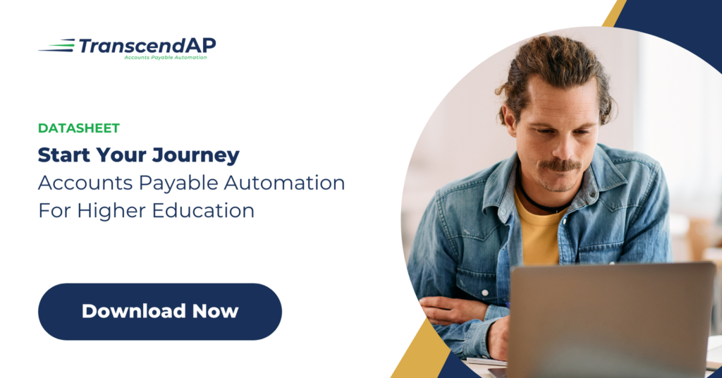 Start Your Journey: Accounts Payable for Higher Education Datasheet