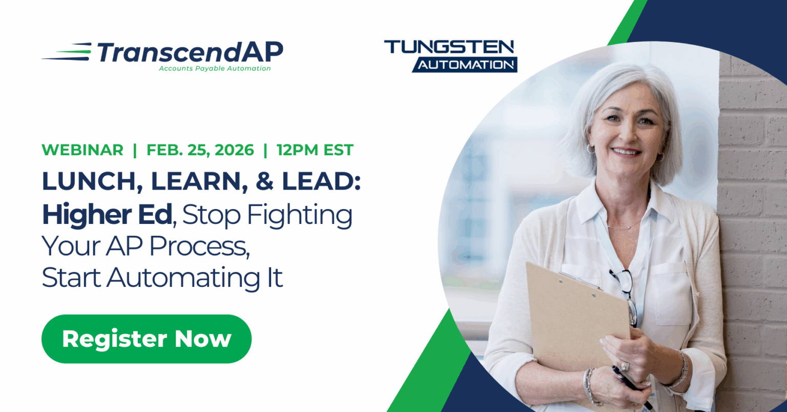 Lunch, Learn, & Lead | Ellucian Banner Higher Ed + AP Automation