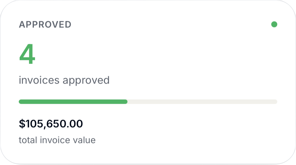 invoice status - approved